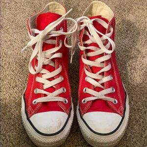 Red Converse High Tops